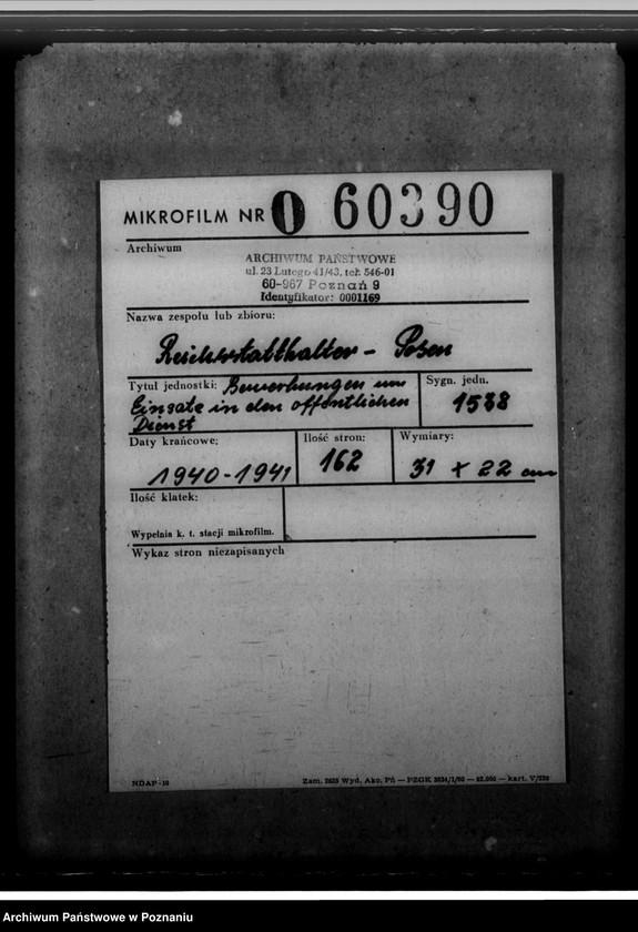 Obraz 2 z jednostki "Bewerbungen um Einsatz in den öffentlichen Dienst"