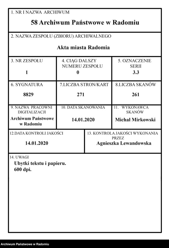 Obraz 1 z jednostki "O dowodach osobistych nr 701-800"