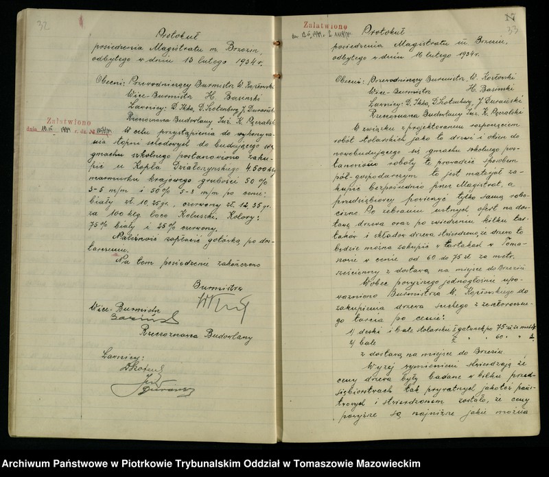 image.from.unit.number "Księga protokołów posiedzeń Magistratu [miasta] Brzezin w sprawie budowy szkoły powsz[echnej]"