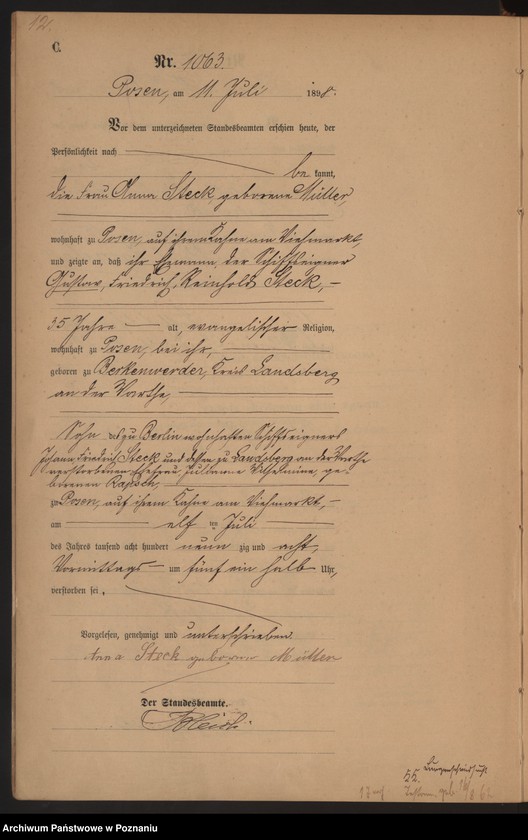 Obraz 15 z jednostki "Księga zgonów t. III"