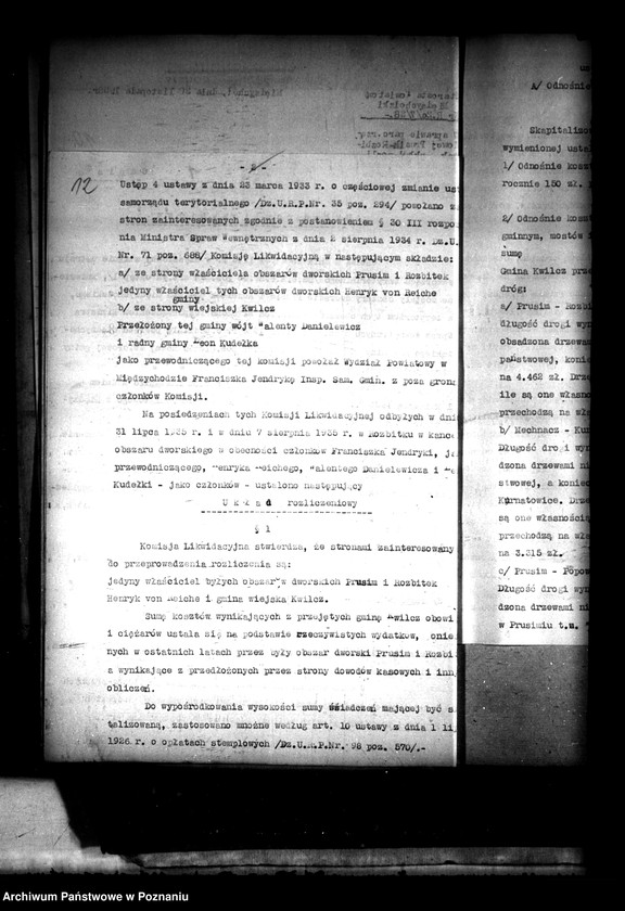 Obraz 16 z jednostki "Majątek Rozbitek-Prusim powiatu międzychodzkiego przymusowy wykup"