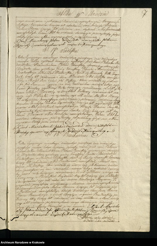 image.from.unit.number "Księga aktów stanu cywilnego Gminy Parafii Koniusza w Obwodzie Miechowskim, Powiecie Krakowskim na rok 1821"
