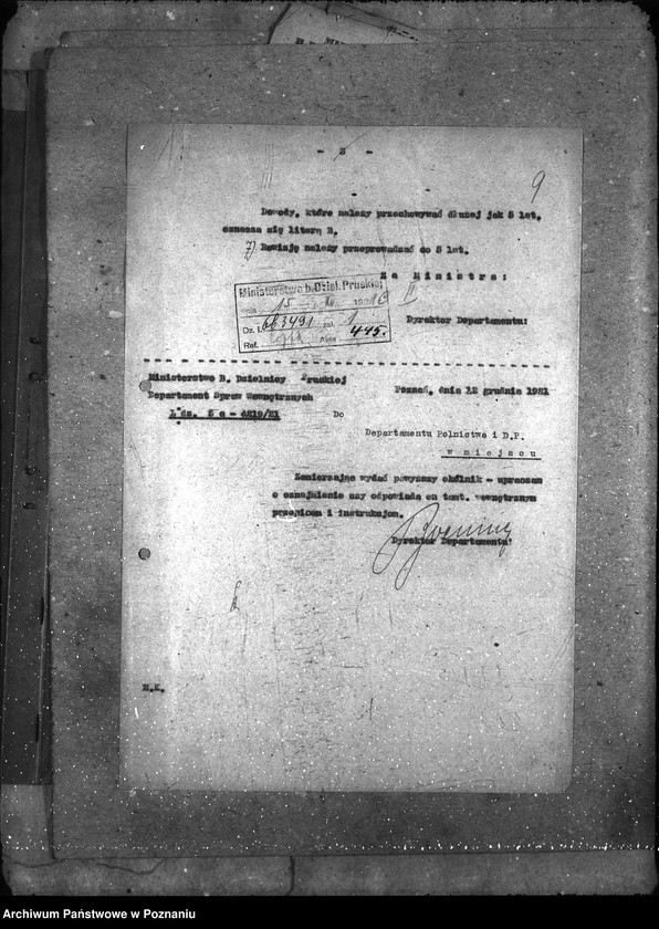 Obraz 15 z jednostki "Sprawy gospodarcze-ogólne Okólniki Dep. Spraw Wewnętrznych"