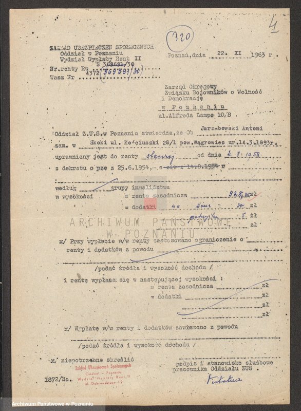 Obraz 20 z jednostki "Życiorysy powstańców wielkopolskich: J - tom lV /Jarzębowski Antoni - Jeszka Bolesław/."