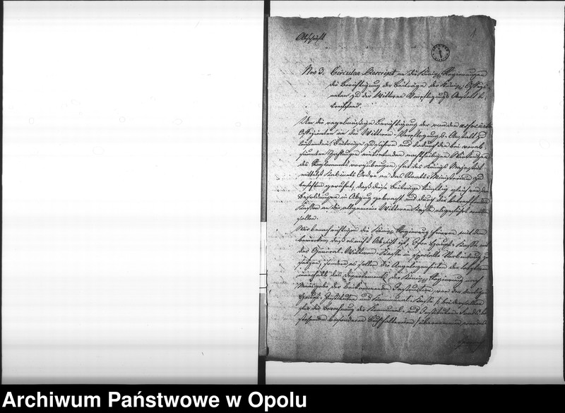 Obraz 5 z jednostki "Acta Generalia die Allgemeine Wittwen-Verpflegungs-Anstalt in Berlin, so wie die deshalb erlassenen Verordnungen und Bestimmungen, betreffend. Vol. I de anno 1818"