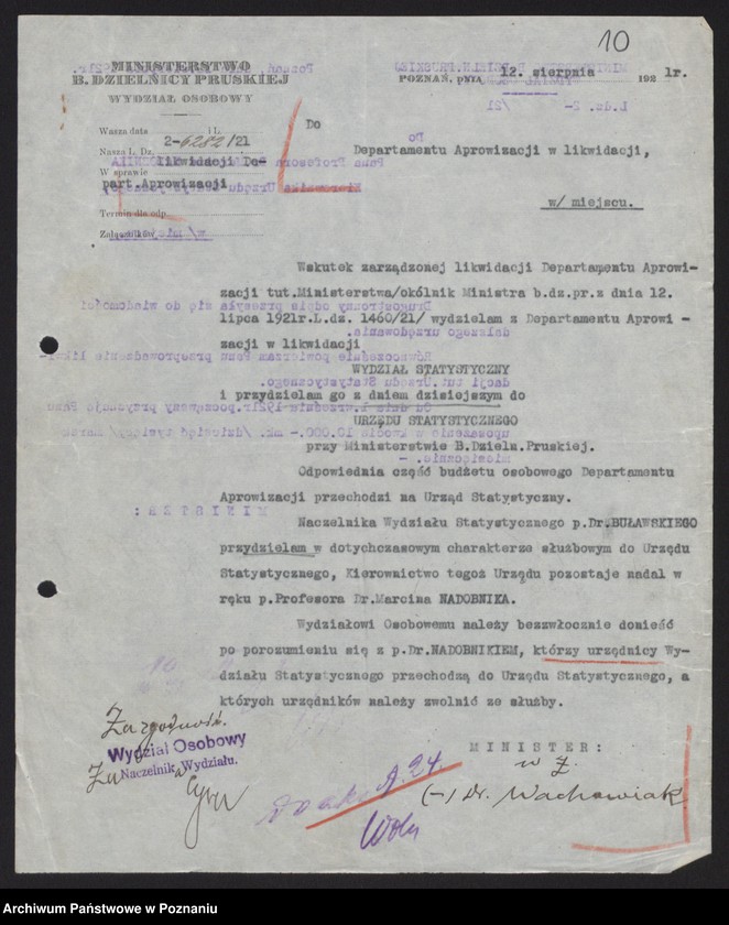 Obraz 12 z jednostki "[Likwidacja Ministerstwa byłej Dzielnicy Pruskiej]"