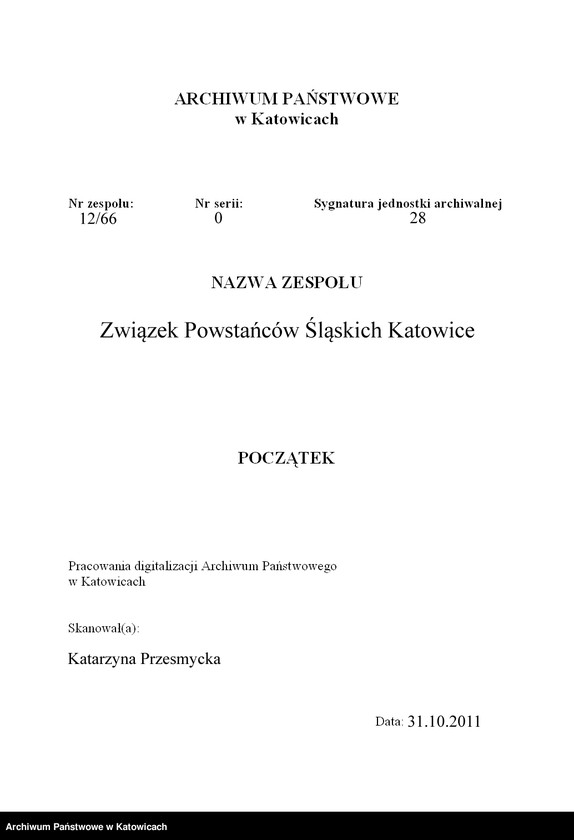 Obraz 3 z jednostki "Korespondencja w sprawach organizacyjnych grupy Nowy Bytom"