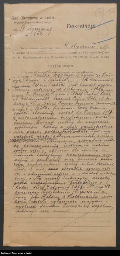 Obraz 12 z jednostki "Spółka Węglowa „Ignis” Henryk Prywer i synowie"