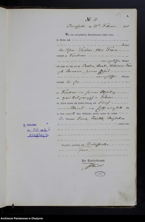 image.from.unit.number "Geburts-Haupt-Register Nr 1 - 87"