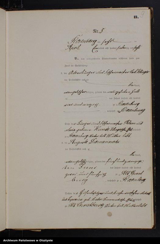image.from.unit.number "Heiraths-Neben-Register Nr 1 - 27"