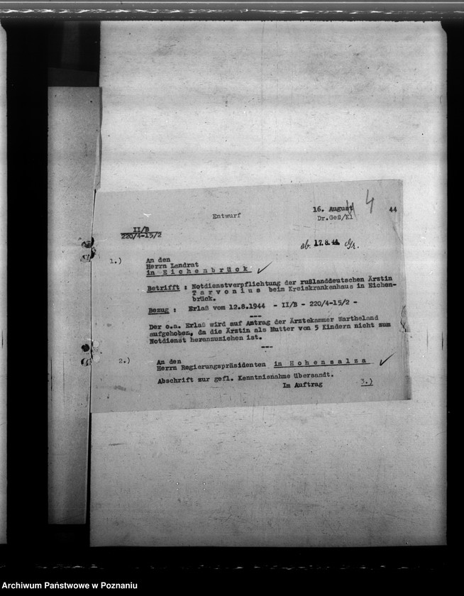Obraz 8 z jednostki "Notdienstverpflichtung der Ärzte"