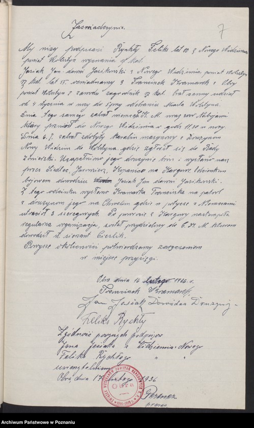 Obraz 10 z jednostki "Obra, powiat Wolsztyn - akta koła."