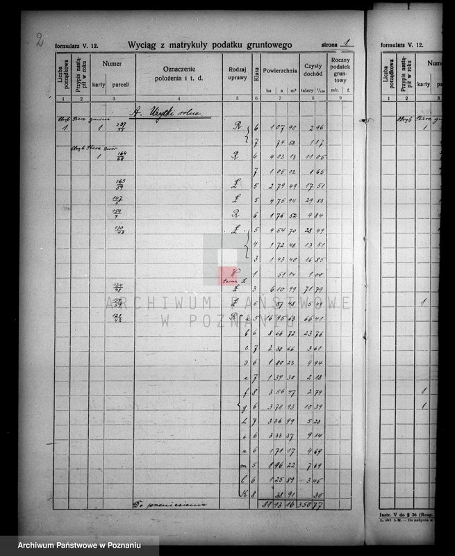 Obraz 6 z jednostki "Rejestr wyłączeń z art.. 4 majątku Stare powiatu wyrzyskiego"