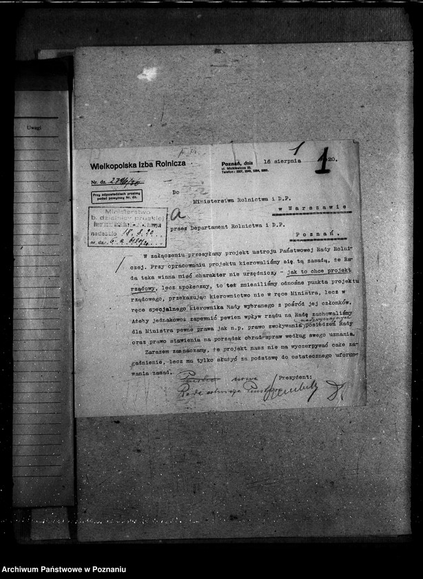 Obraz 5 z jednostki "Sprawy szczegółowo-administracyjne Państwowa Rada Rolnicza"