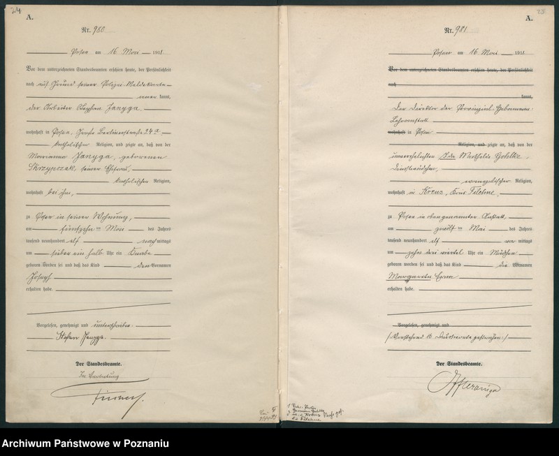 Obraz 15 z jednostki "Księga miejscowa urodzeń tom III [Rejestr główny urodzeń]"