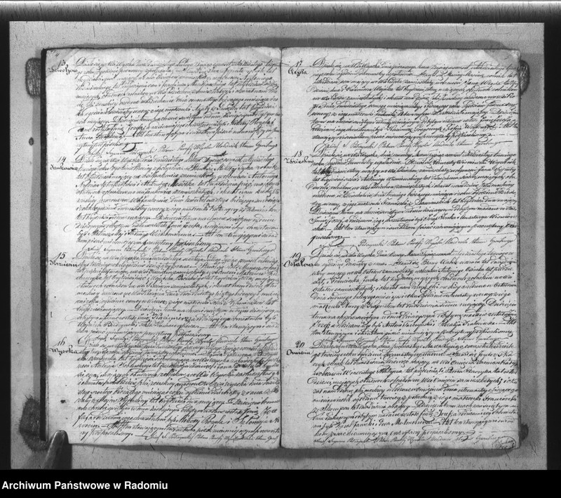 image.from.unit.number "Książka Duplikat Akt Cywilno - Religijnych Parafij Wysoka w okręgu Szydłowieckim Powiecie Opoczyńskim Gubernij Sandomierskiey na rok 1843 sporządzony"