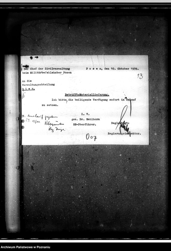 Obraz 17 z jednostki "Anordnungen nur für die Behörde"