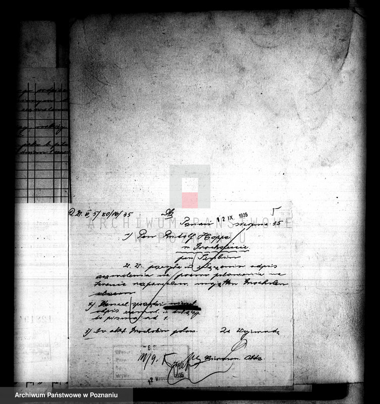 Obraz 9 z jednostki "/Majątek Grocholin prawo polowania na gruntach wykupionych/"