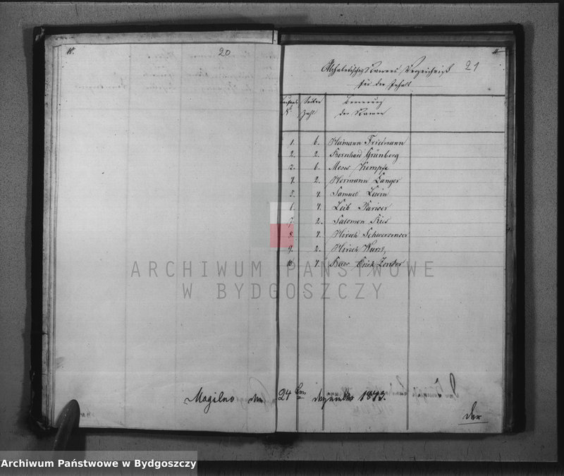image.from.unit.number "Duplicate der Personen Standes Register der Juden Gemeinde zu Trzemeszno"