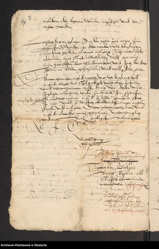 image.from.unit.number "Hohenstein [ Olsztynek].Tuchmacher. Gewerksrolle (darin n. Rolle v. [von] J. [Jahre] 1439)"