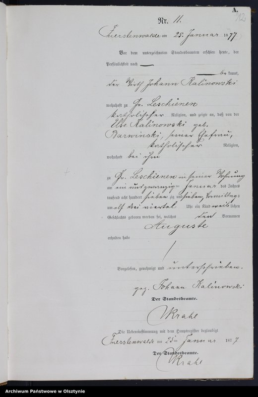 image.from.team "Urząd Stanu Cywilnego w Księżym Lasku pow. szczycieński"