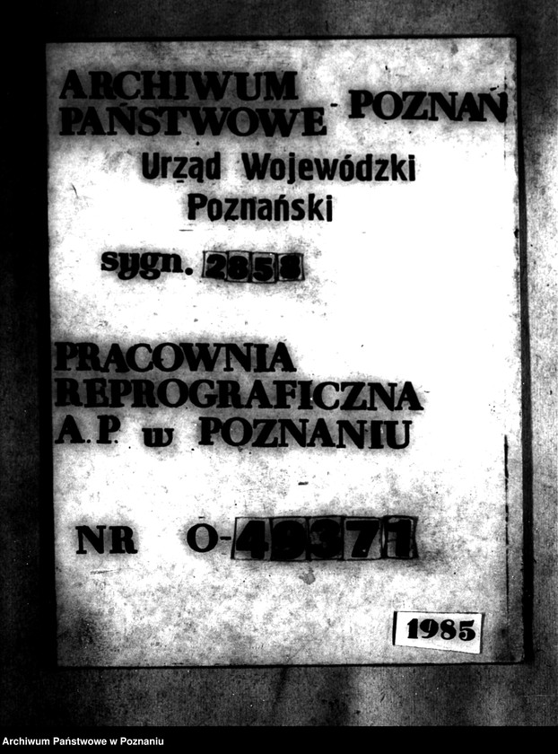Obraz 1 z jednostki "Regulacja hipoteczna scalonych gruntów wsi Wólka powiatu tureckiego"