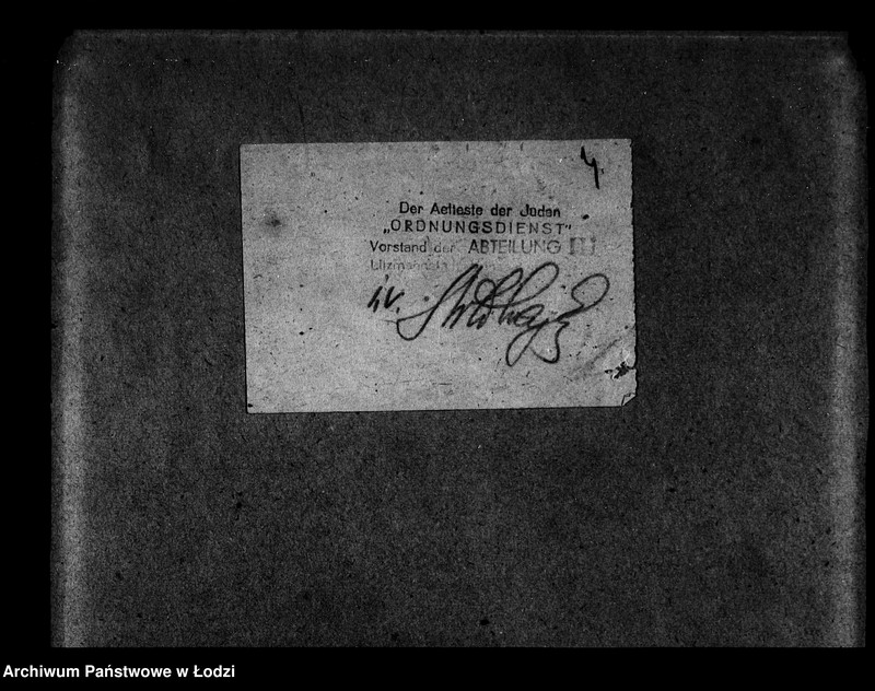 Obraz 7 z jednostki "I Ordnungsdienst [Zasiłki chorobowe dla pracowników wydziału, listy pracowników, zaświadczenia lekarskie]"