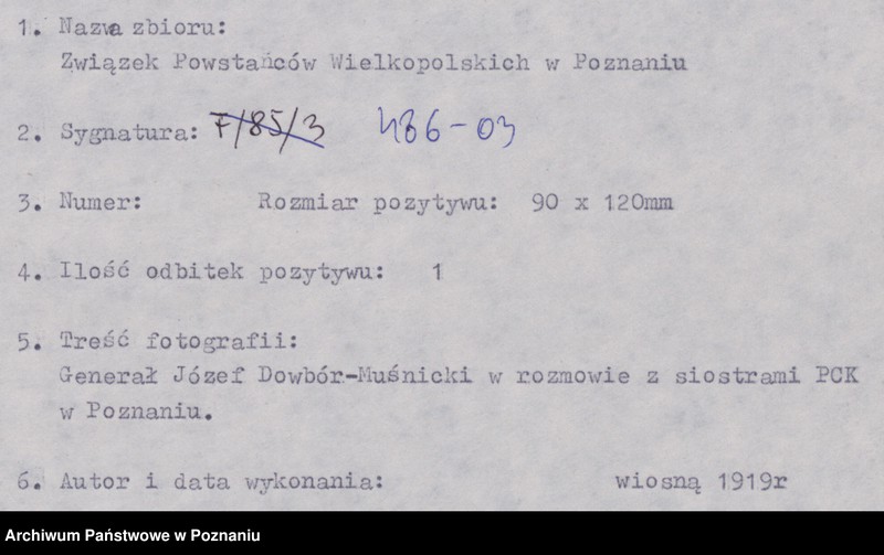 Obraz 8 z jednostki "Generał Józef Dowbór - Muśnicki podczas zaprzysiężenia Straży Ludowej na Placu Wolności w Poznaniu."