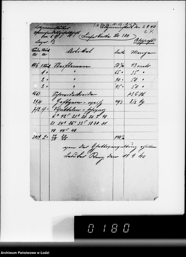 Obraz 6 z jednostki "Textil Waren Lieferscheine"