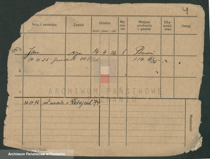 Obraz 6 z jednostki "Ratajczak (żonaci) - Ratajczyk"