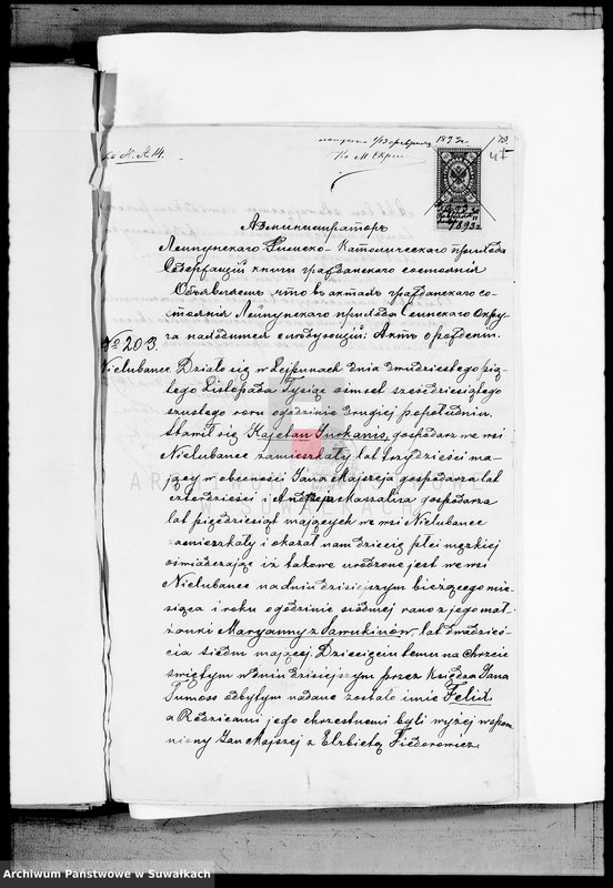 image.from.unit.number "Dokumenty K knige brakosočetavšichsja Vejsejskogo R. K. Prichoda za 1893 god"