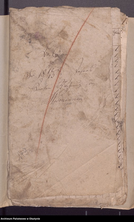 image.from.unit.number "Beläge zur 1812/1813 Jahres Kirchen Rechnung von Widminnen"