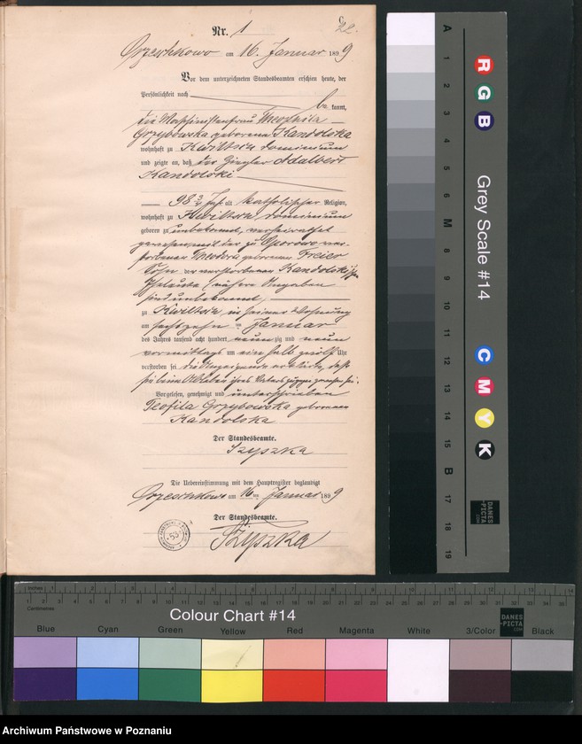 Obraz 4 z jednostki "Księga zgonów"