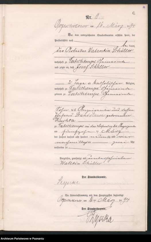 Obraz 14 z jednostki "Księga zgonów"