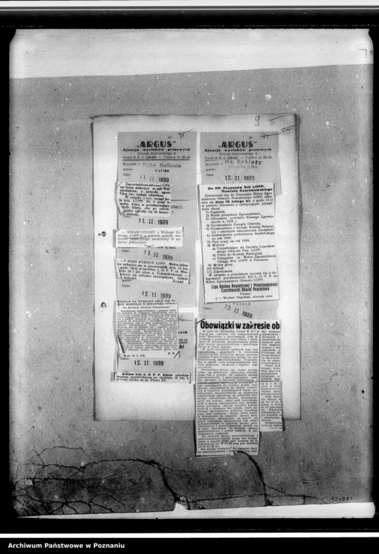 Obraz 18 z jednostki "Wycinki prasowe dotyczące działalności Ligi Obrony Powietrznej i Przeciwgazowej w Poznaniu"