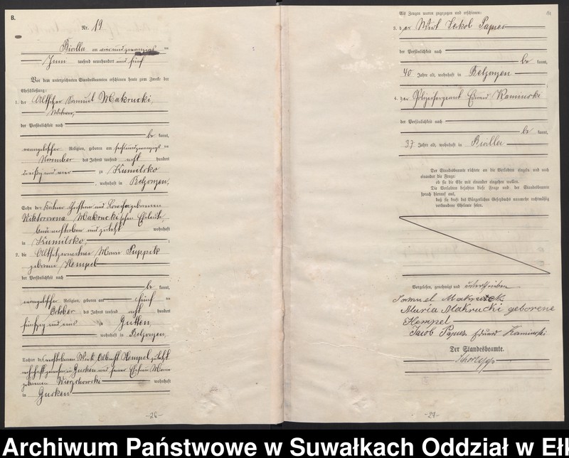 image.from.unit.number "[Heirats-Haupt-Register des Königlichen Preussischen Standes-Amtes Bialla Kreis Johannisburg]"