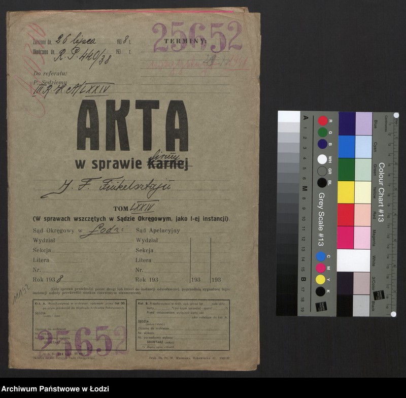 Obraz 2 z jednostki "Dom Eksportowy- Izrael Fajwel Finkelsztajn- wyrób i sprzedaż chustek oraz towarów wigoniowych"