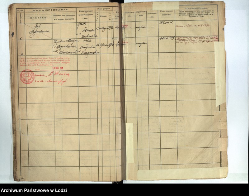 image.from.unit.number "[Księga ludności stałej m. Łodzi guberni piotrkowskiej - Dzielnicy Bałuty nr domu 1-9]"