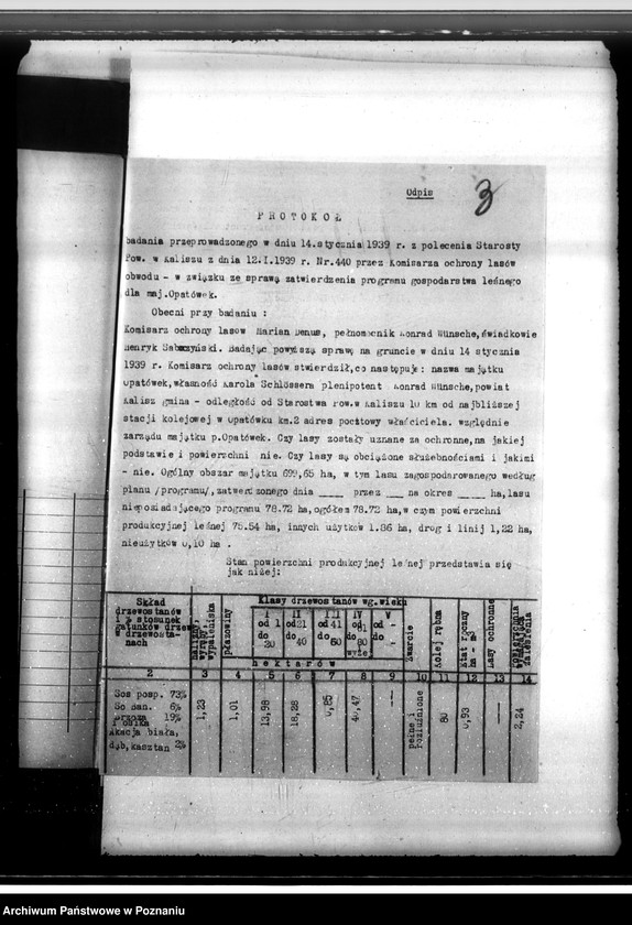 Obraz 7 z jednostki "Majątek Opatówek powiat kaliski sprawy leśne"