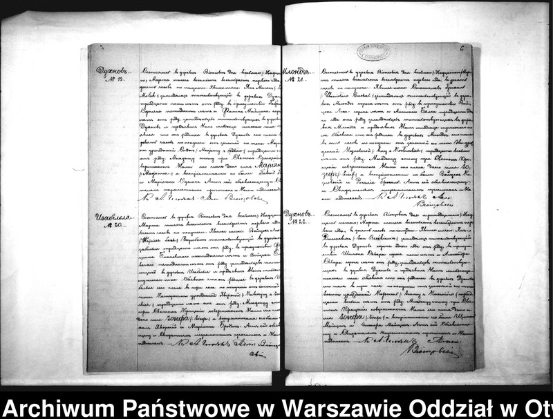 Obraz 9 z jednostki "Duplikat akt urodzonych, zaślubionych i zmarłych parafii Wiązowna za rok 1881"