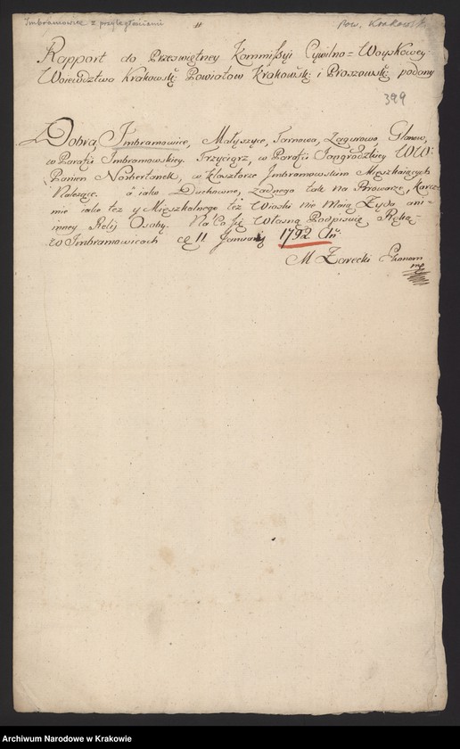 Obraz 13 z kolekcji "Wydane drukiem. Edycje źródłowe materiałów archiwalnych z zasobu ANK. cz. 3; Spisy ludności województwa krakowskiego z lat 1790-1792. Spis ludności żydowskiej województwa krakowskiego111"