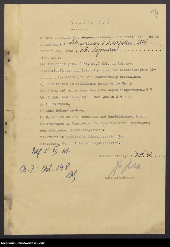 Obraz 16 z jednostki "Moszek Lipman – ponczoszarnia"