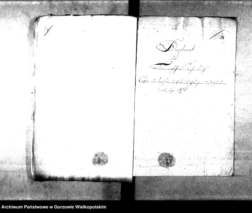 image.from.unit.number "Duplikate der Kirchenbücher von der Parochie Liebenow (Lubno)"