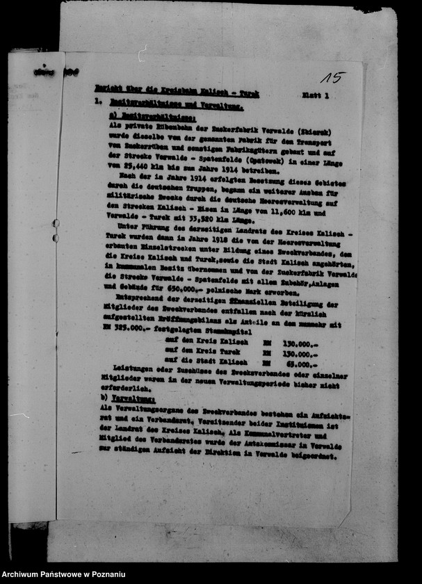 Obraz 19 z jednostki "Kleinbahnen - bilanse i sprawozdania"