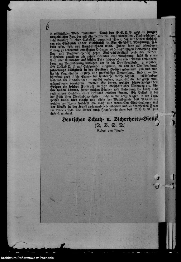 Obraz 10 z jednostki "Bewachungsgewerbe"