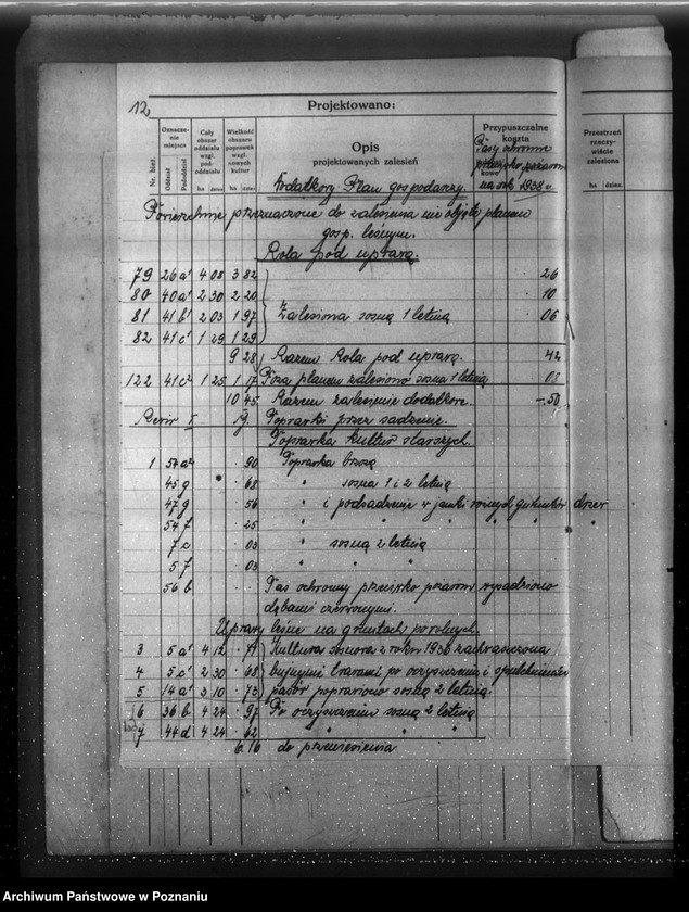 Obraz 16 z jednostki "Plan cięć lasu majętności Łomnica powiat nowotomyski"