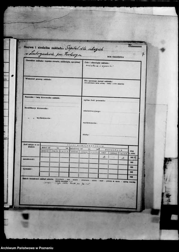 Obraz 11 z jednostki "/Kartoteka stowarzyszeń i zakładów opiekuńczych/"