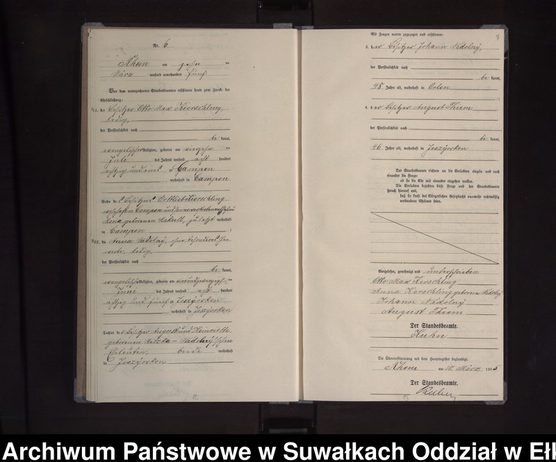 image.from.unit.number "Heirats-Neben-Register des Königlichen Preussischen Standes-Amtes Orlen Kreis Lötzen"