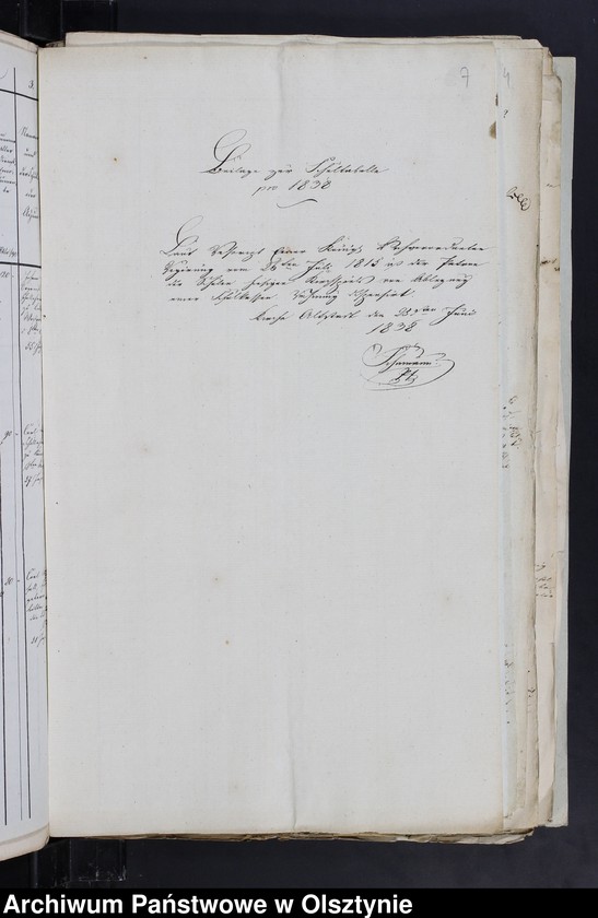 image.from.unit.number "Tabellarischer Bericht über des Schulwesen des evangelischen Kirchspiels"