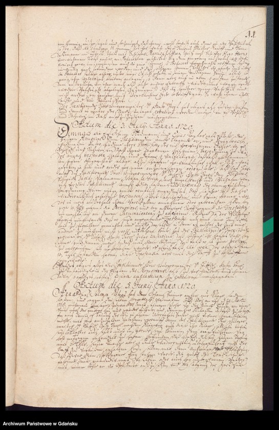 image.from.unit.number "Actum coram officio […] Gabrielis a Boemeln Praeconsulis ac Praesidis [27.III.1720-14.III.1721] Gabrielis a Boemeln ac Fisci Administratoris [18.III.1720-10.III.1721] /indeks/"